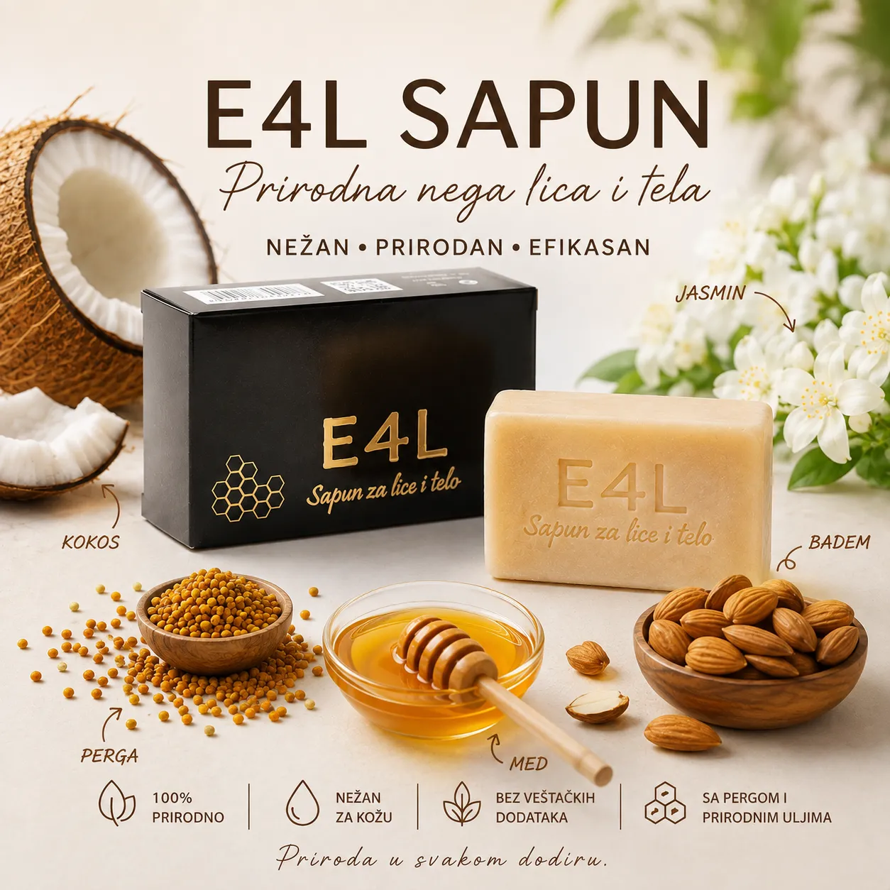 E4L Sapun za lice i telo